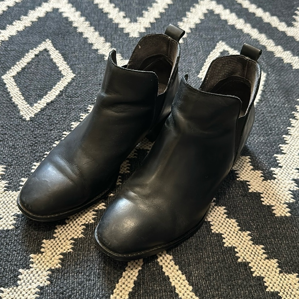 Seychelles Black Leather Boot